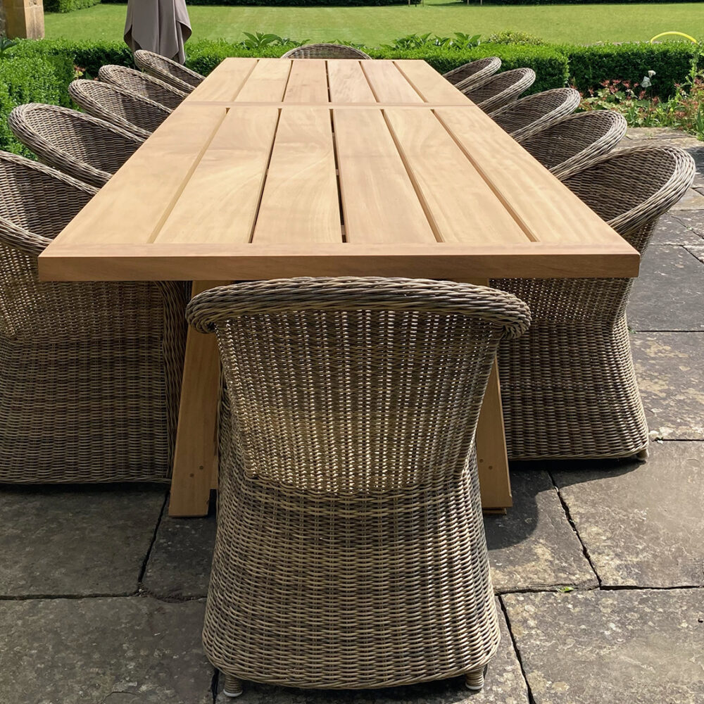Traditional Wooden Garden Benches & Tables crafted from Oak, Iroko or