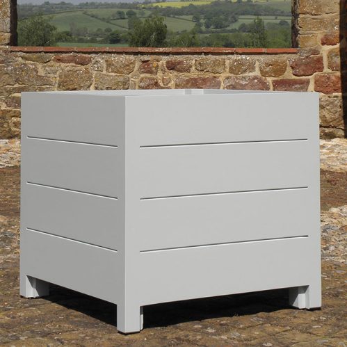 timeless cube Accoya planter Keble No.3 contemporary wooden cube planter