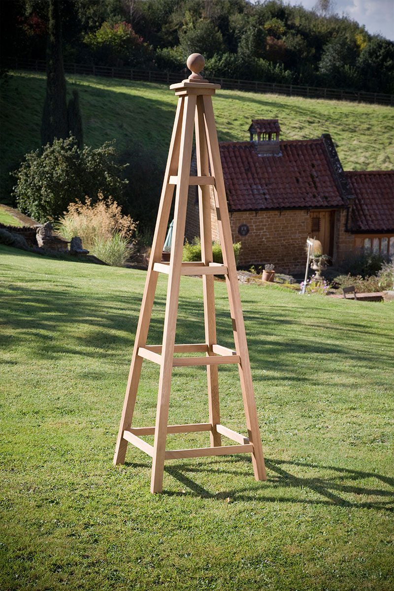 oxford wooden garden obelisk from Oxford Planters