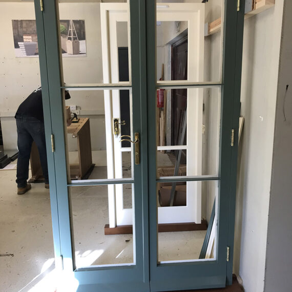 painted bespoke hardwood external doors
