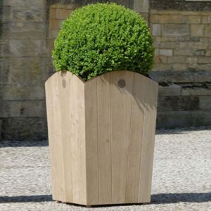 Designer hardwood estate planter