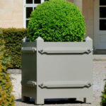 Bespoke large hardwood tree planter Wadham Classic country house planter with topiary