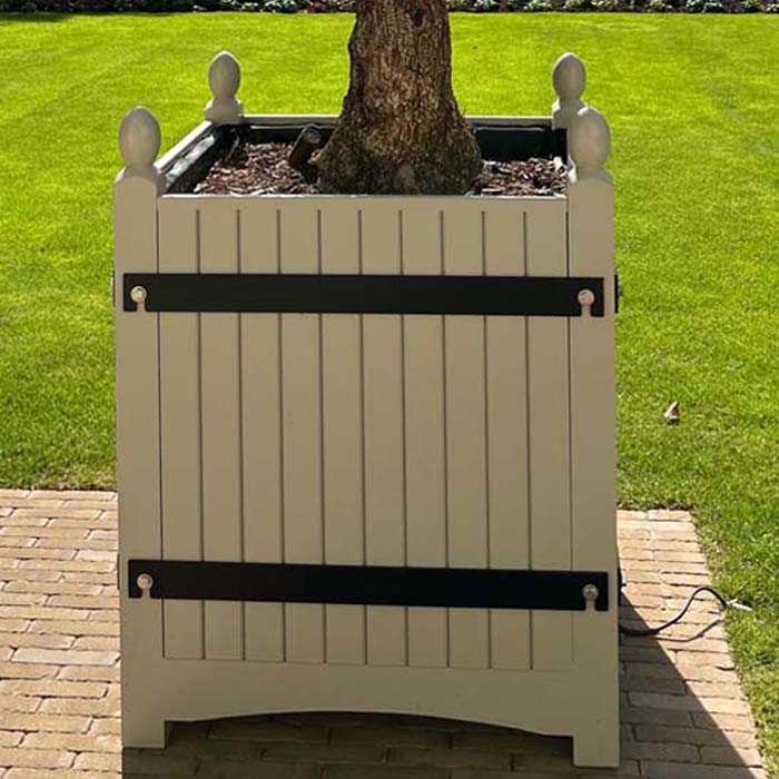 The ideal specimen tree planter. Traditionally made with removable sides. 
