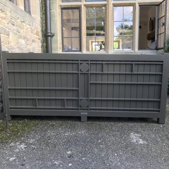 Rennie Mackintosh inspired oversized trough planter