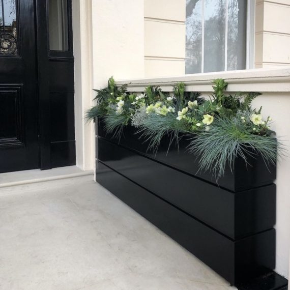 Made to order Trough Planter gloss black in London