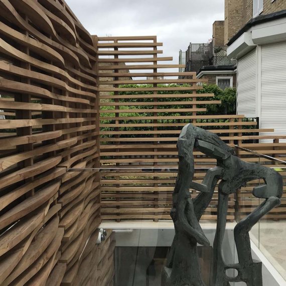 Bespoke Hardwood Architectural Balcony Screen