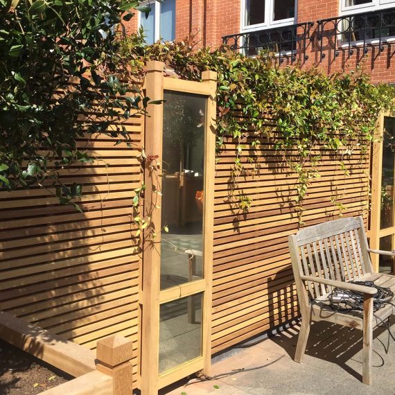 Bespoke Mirrored Hardwood Townhouse Garden Trellis