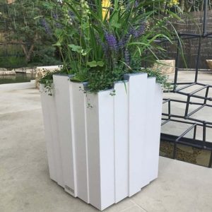 Art Deco Luxury Wooden Planter Osler Art Deco wooden garden planter