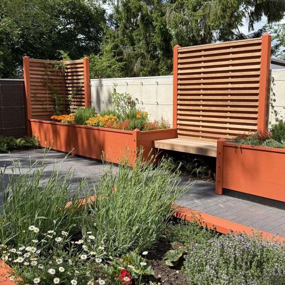 Bespoke Accoya Spray Finished Corner Trellis