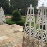 The TT Garden Obelisks in Accoya and Painted