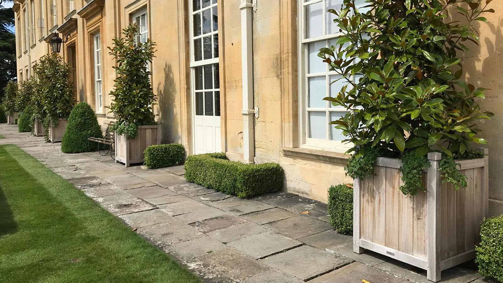 Bespoke Large Grand-Scale Architectural Oak Planters