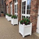 Painted Arts and Crafts Planters