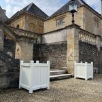 Classic Hertford wooden planter with structured proportions