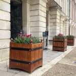 Luxury Versailles planter with removable panels at Hampton Court Palace