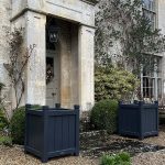 Accoya Hertford wooden planter with smooth painted surface