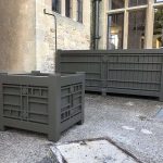 Made-to-order St Hugh’s bespoke wooden planter with Arts & Crafts design